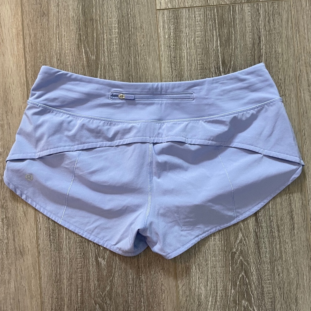 Lululemon speed up shorts, length 2.5 size 6